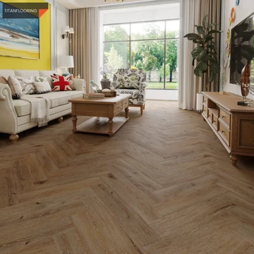 Titanflooring BROWNSDALE UNICLIC HALSZÁLKA SPC PADLÓ