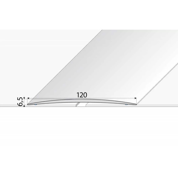 Effector 120 mm-es áthidaló profil ezüst A73 1 m Effector 120 mm-es áthidaló profil ezüst A73 1 m