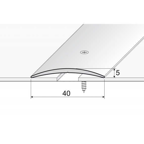 Effector 40 mm-es áthidaló profil eloxált szín A13 2,7 m