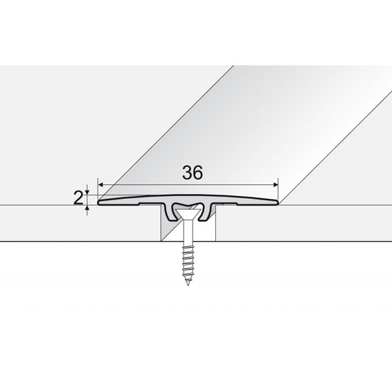 Effector 36 mm-es áthidaló profil Fa dekor A68 2,7 m Effector 36 mm-es áthidaló profil Fa dekor A68 2,7 m