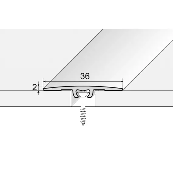 Effector 36 mm-es áthidaló profil Fa dekor A68 2,7 m